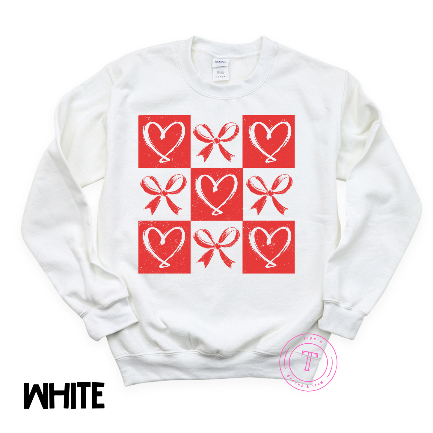 Red Bows & Hearts Youth