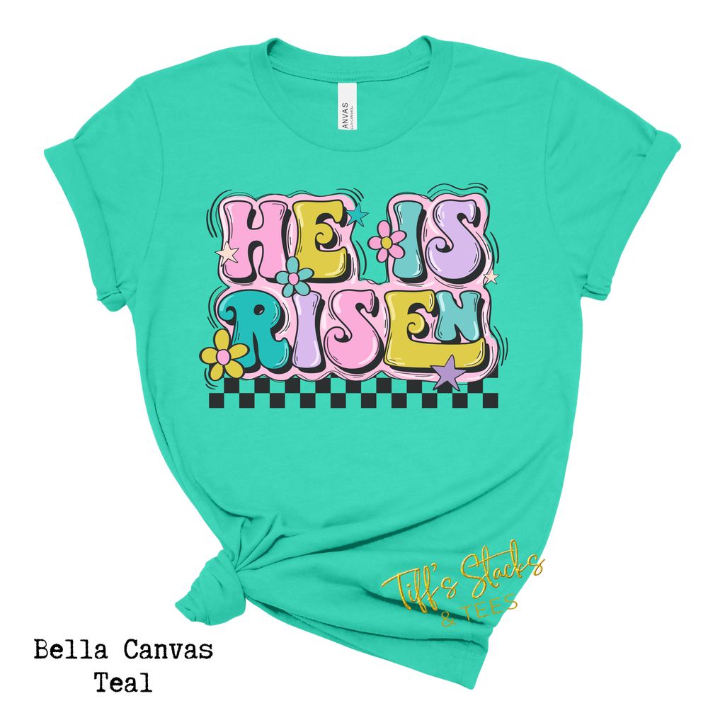 He is Risen Retro Checkered Youth