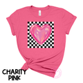 Checkered Pink Heart