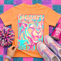 Cougars Neon Preppy Striped