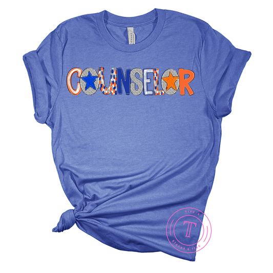 Counselor Royal Blue & Orange Poppy