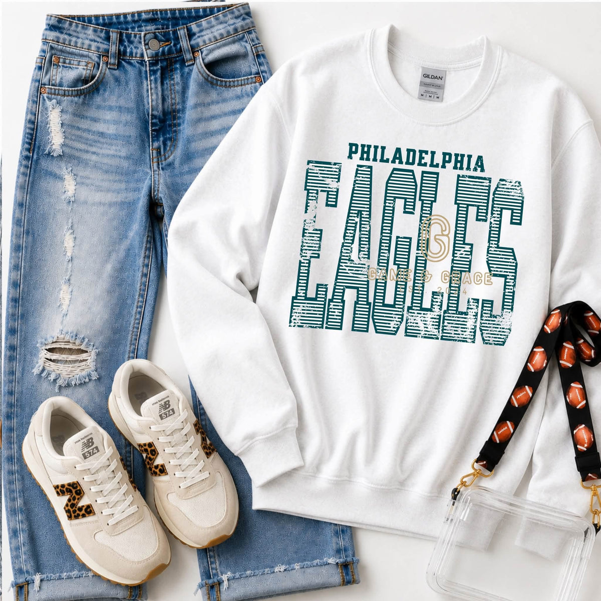 Eagles Striped Vintage