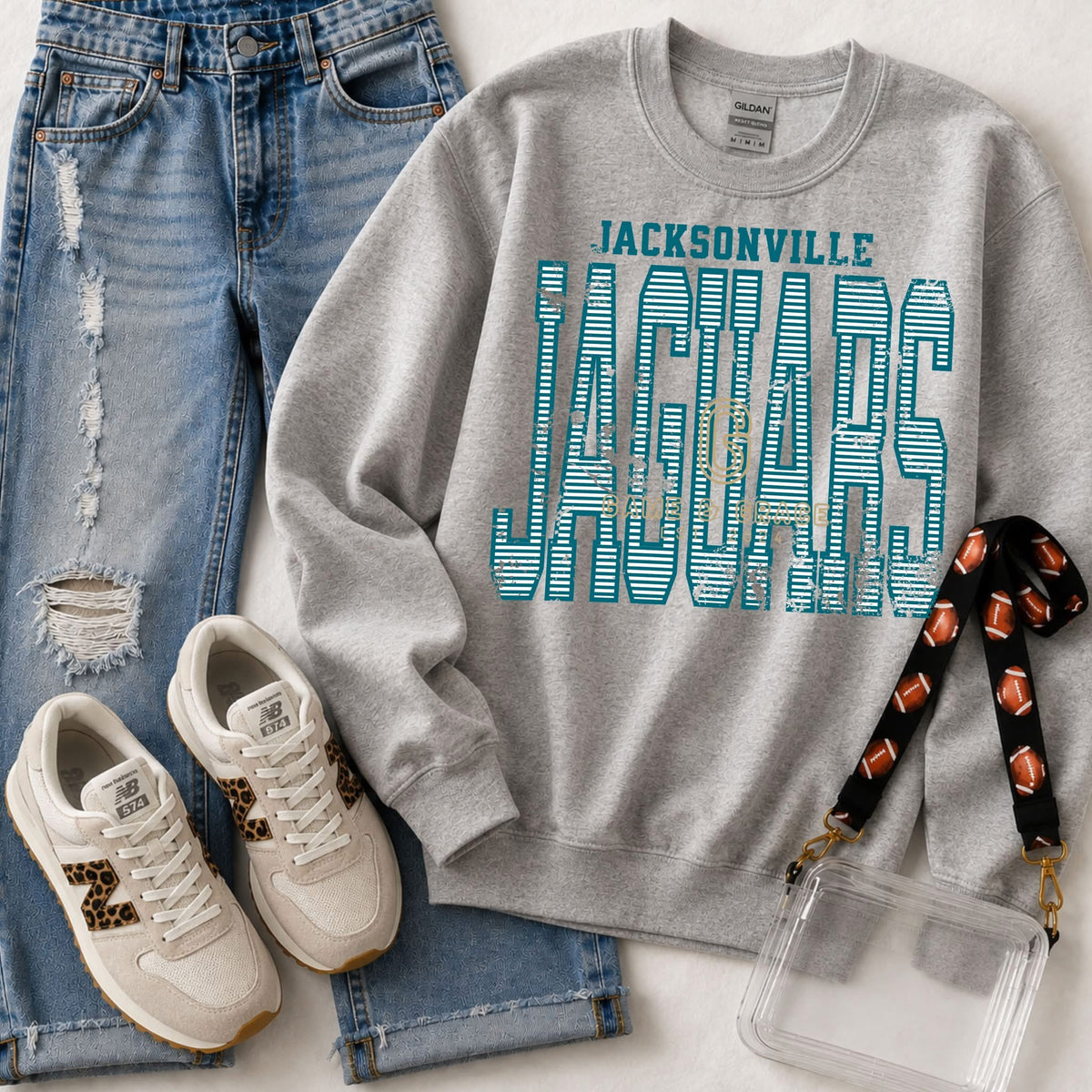 Jaguars Striped Vintage