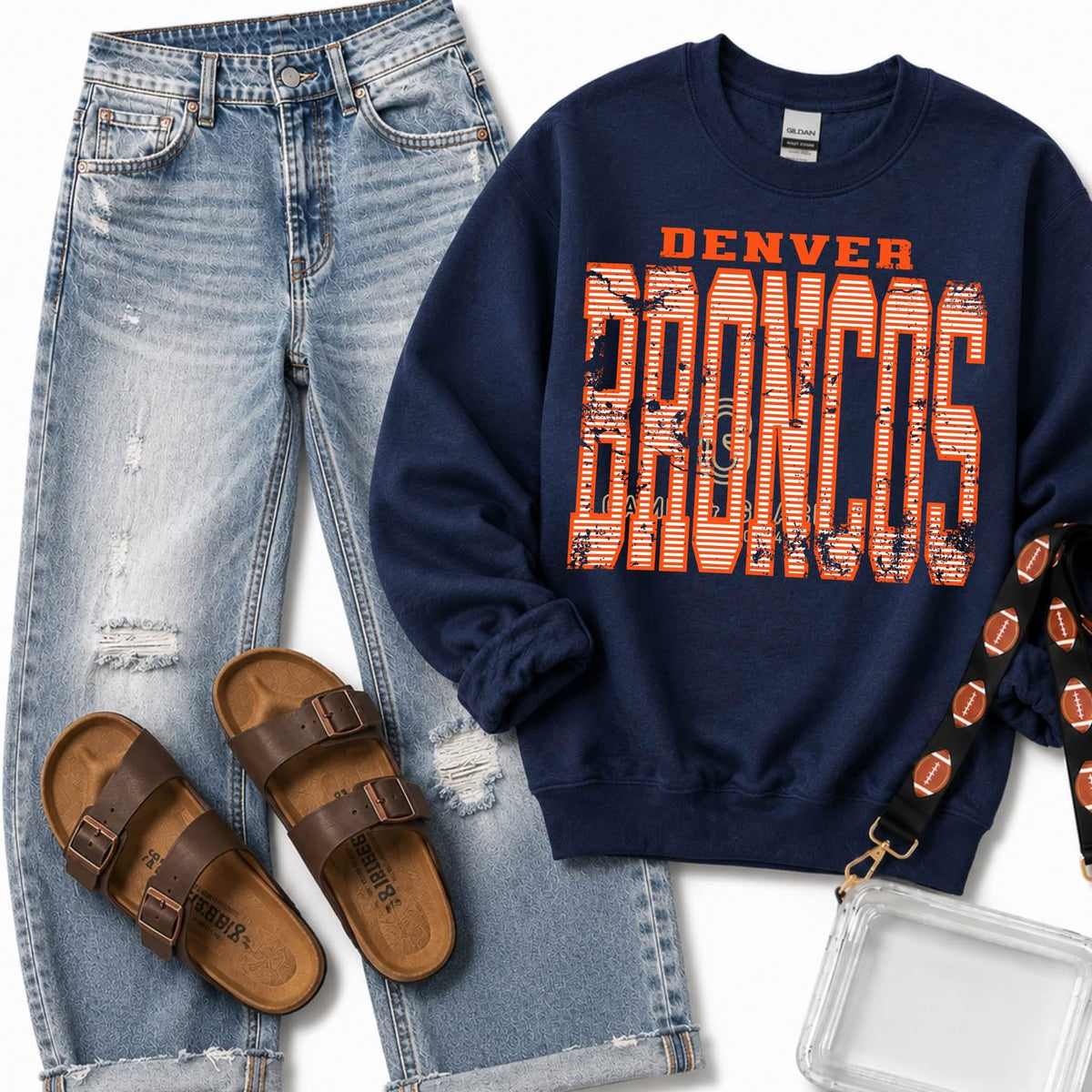 Broncos Striped Vintage
