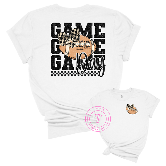 Football Game Day Coquette Front/Back