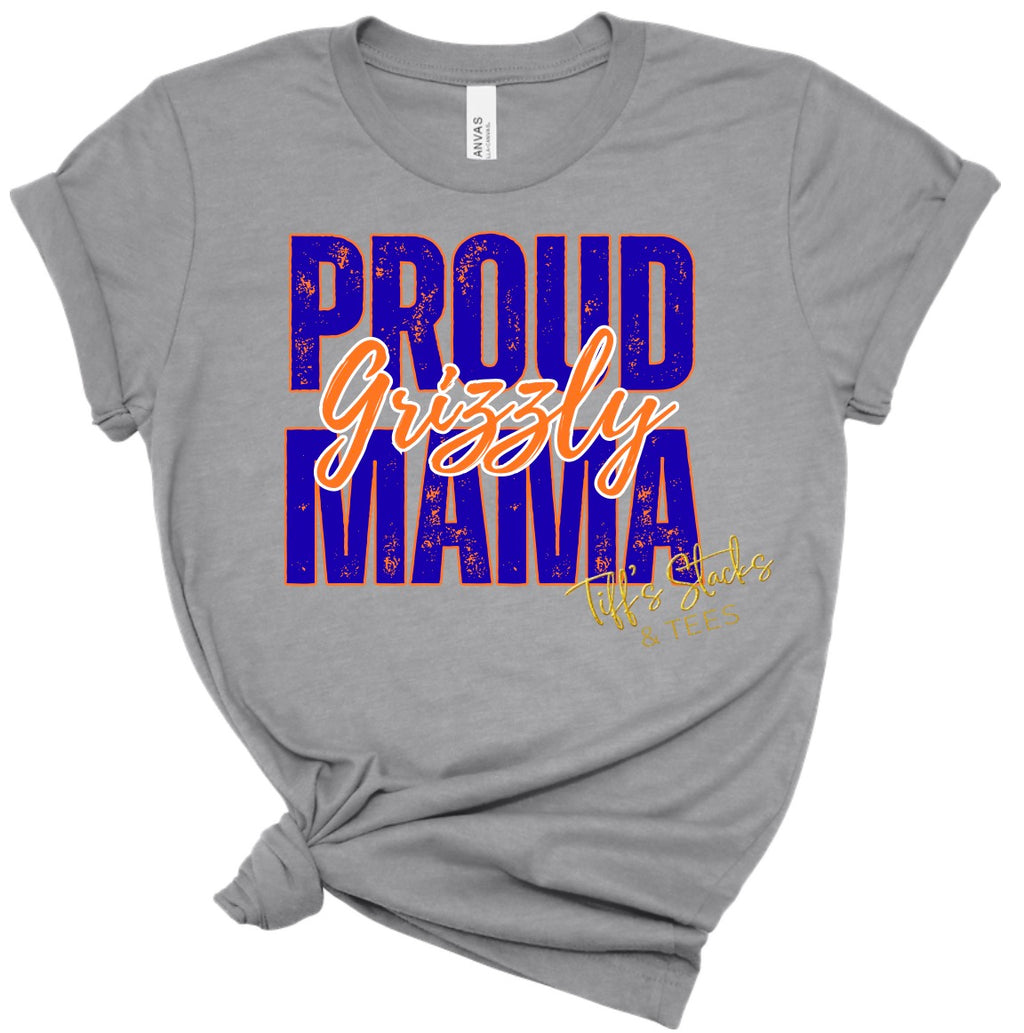 Proud Grizzly Mama Distressed