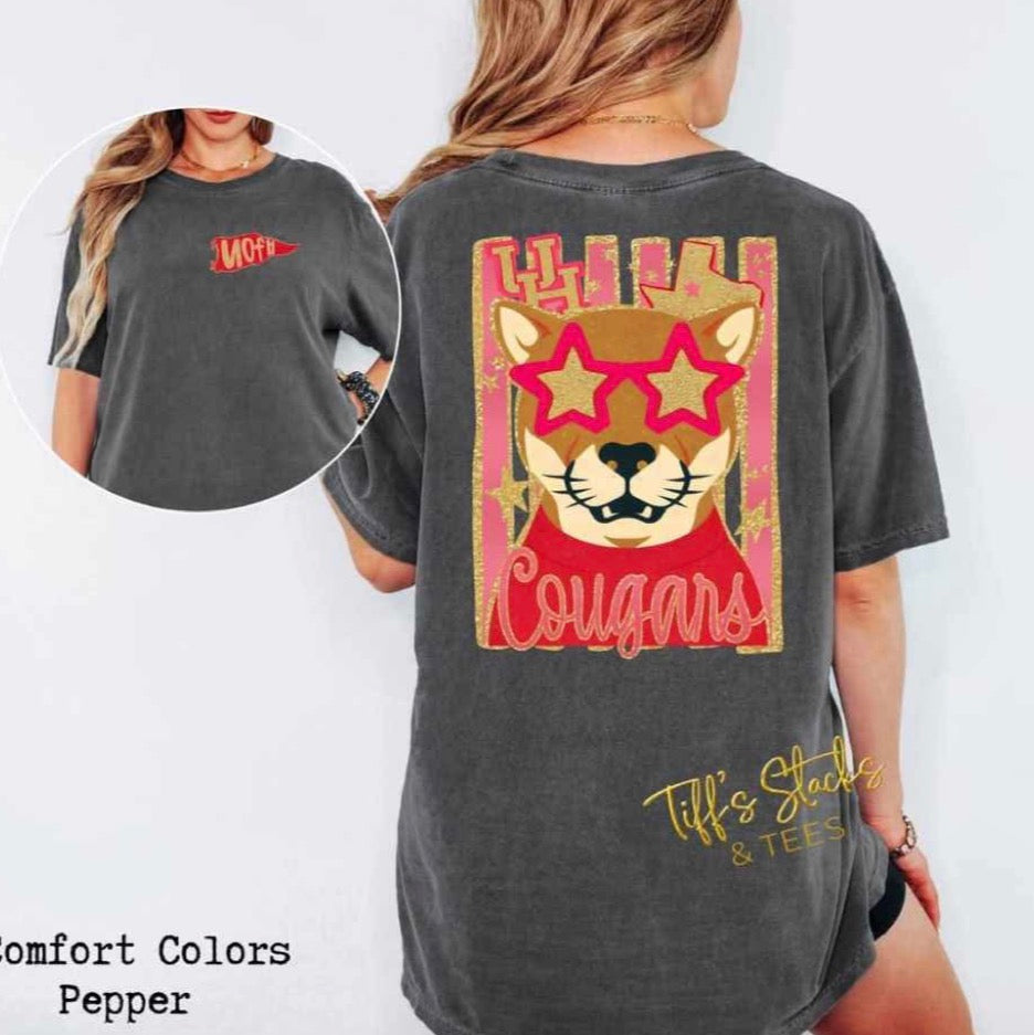 UH Cougars Folk Glitz Front/Back
