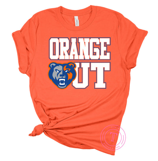 Grizzlies HoCo Orange Out Varsity Letters w/ Grizzly Youth