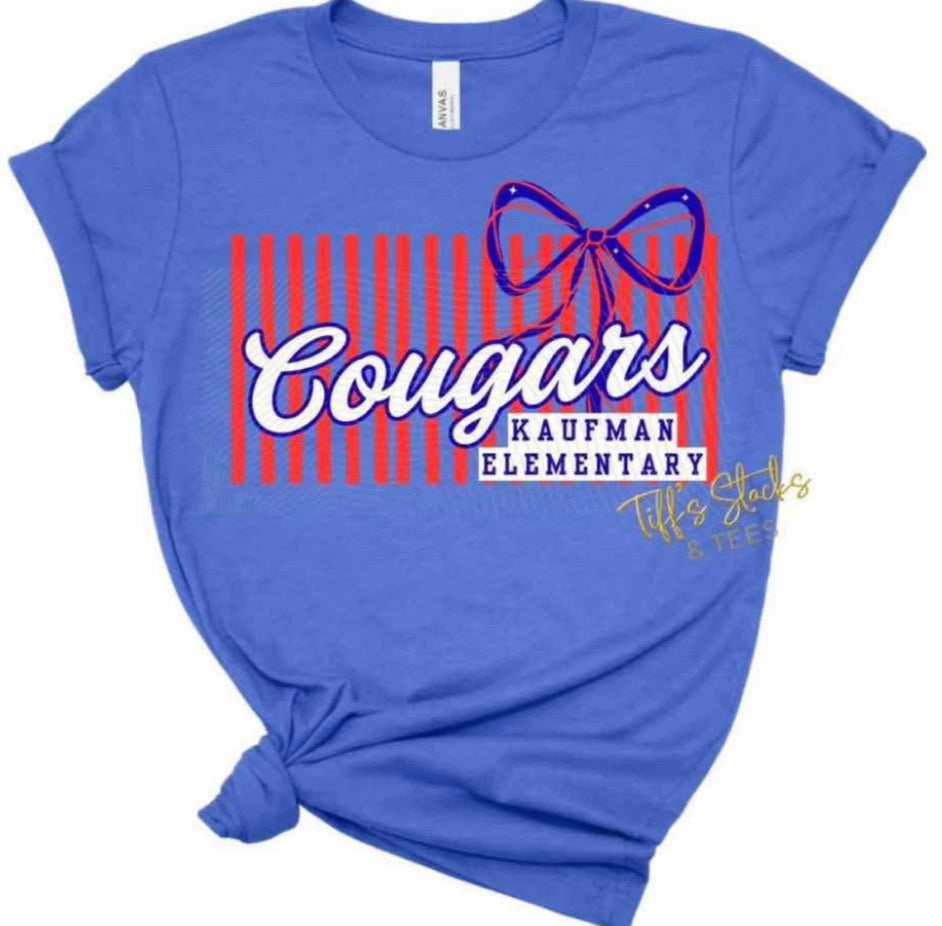 Kaufman Cougars Stripe Coquette