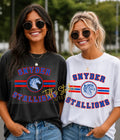 Custom School Mascot Retro Striped Youth