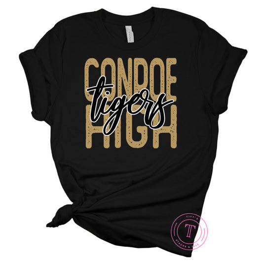 Conroe High Tigers Grunge