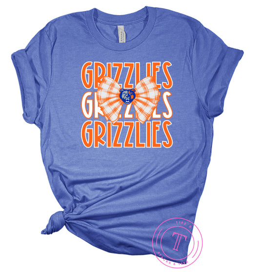 Grizzlies Plaid Coquette Bow