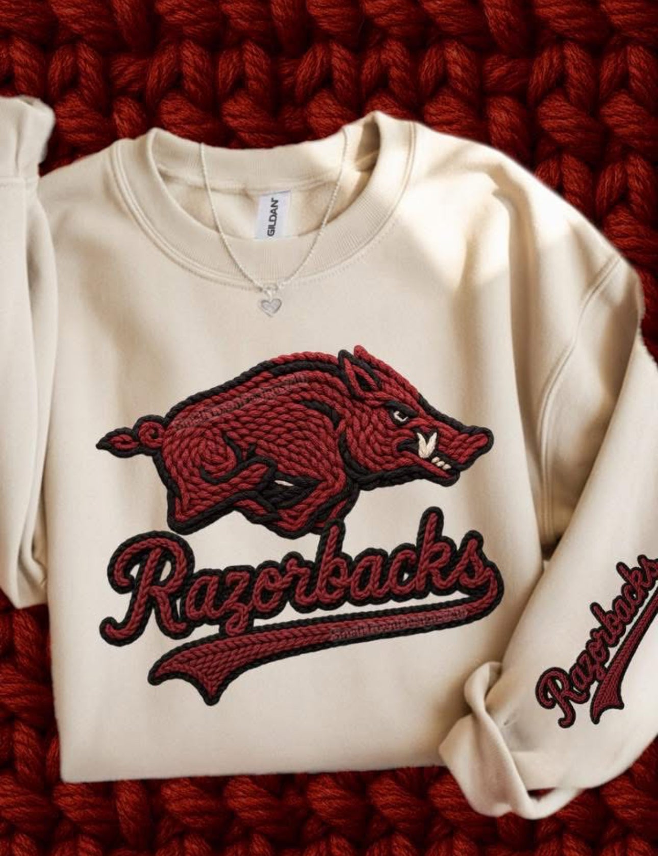 Razorbacks Faux Yarn
