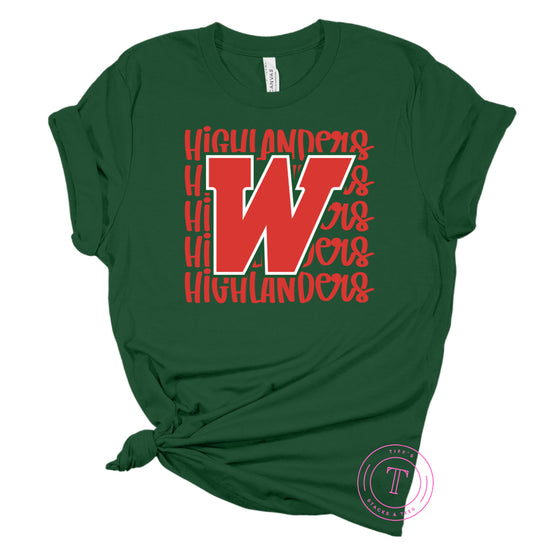 The Woodlands Highlanders Stacked