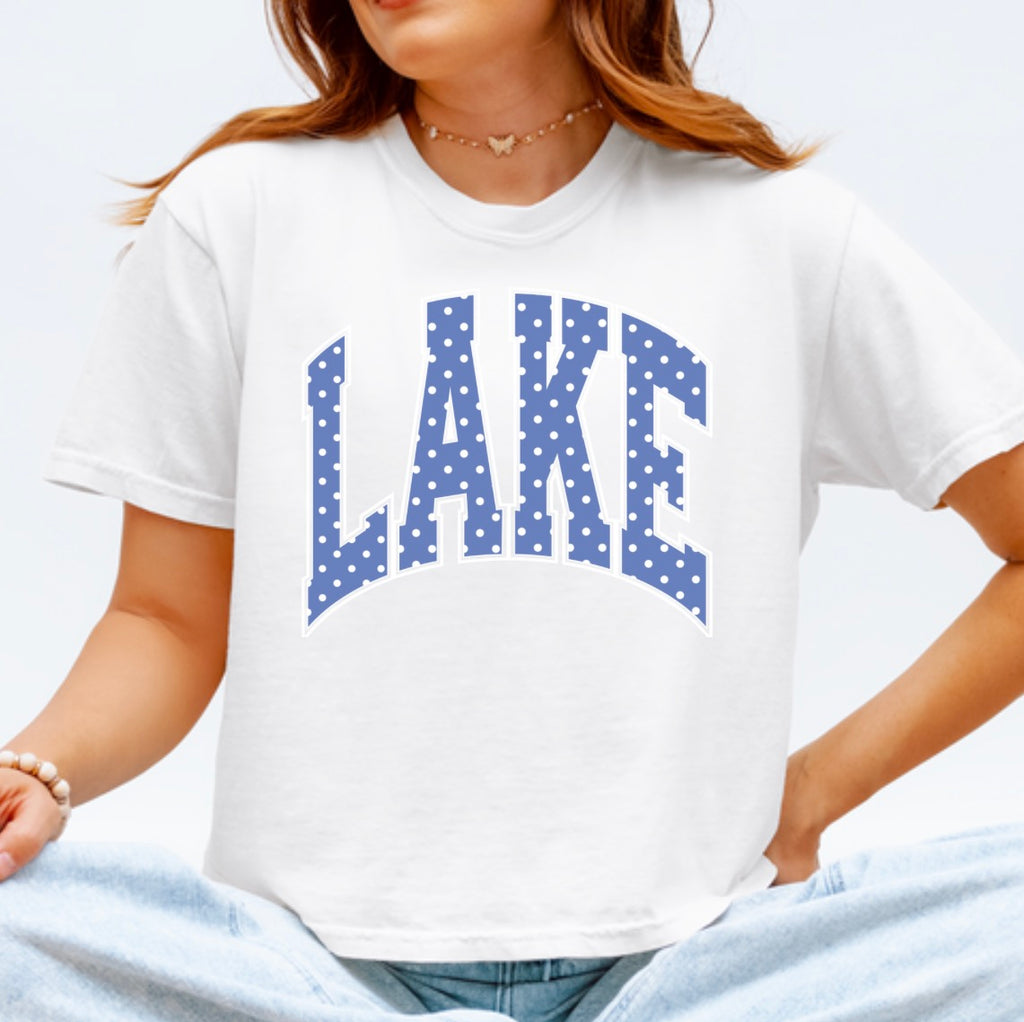 Lake Blue Polka Dot
