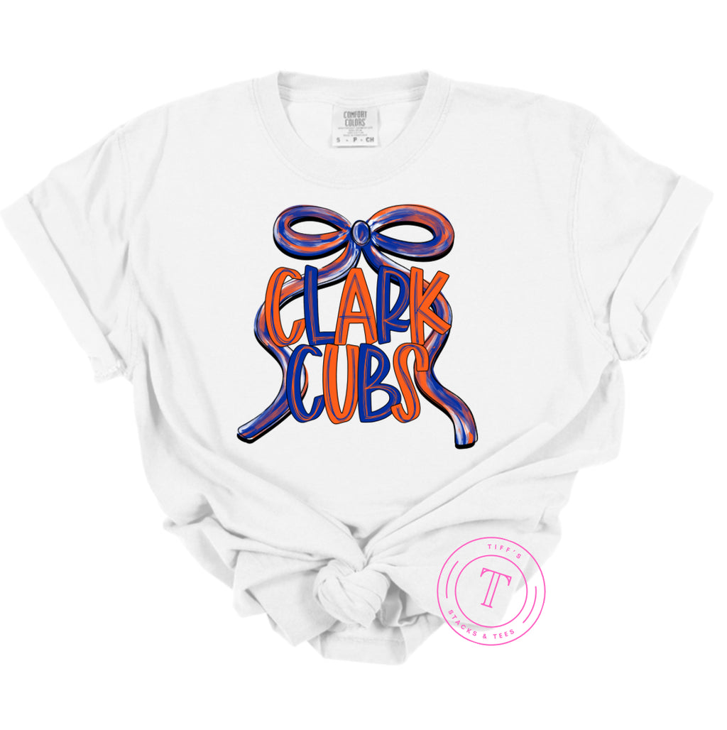 Clark Cubs Preppy Coquette Bow Youth
