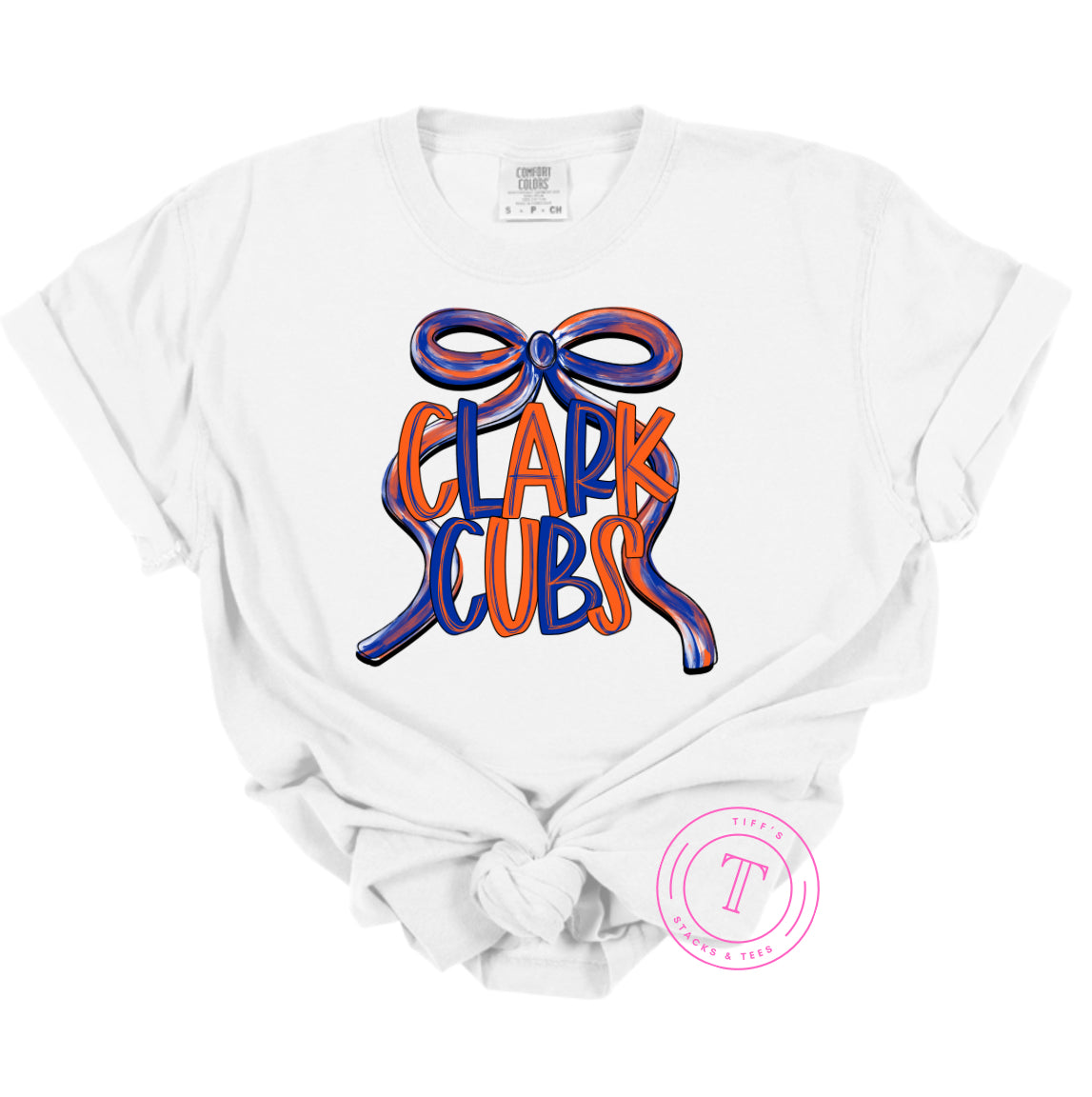 Clark Cubs Preppy Coquette Bow Youth