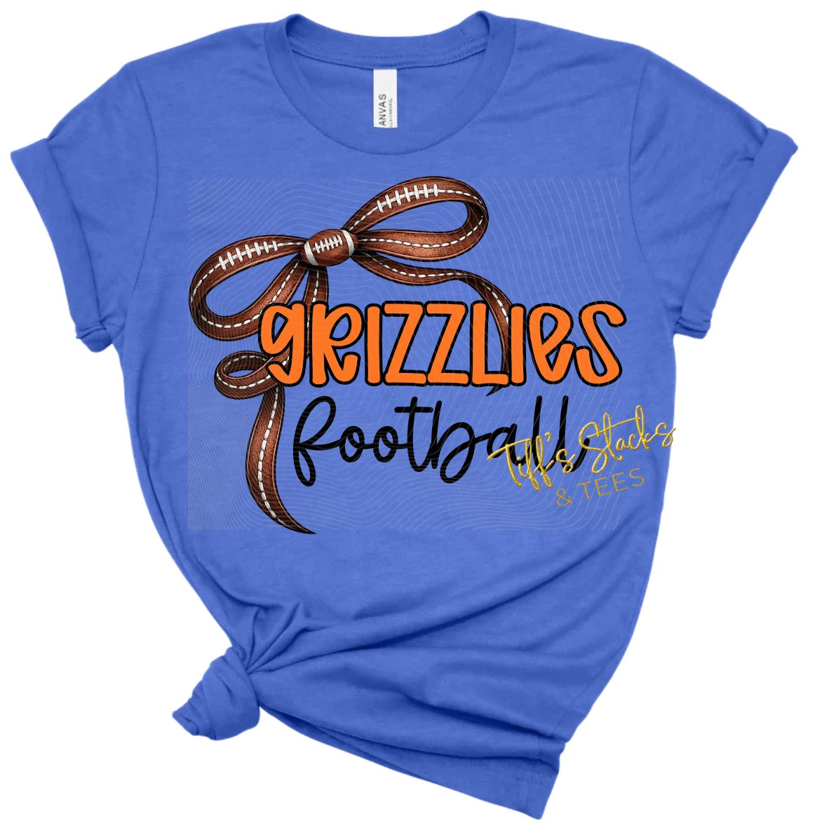 Grizzlies Football Coquette Bow