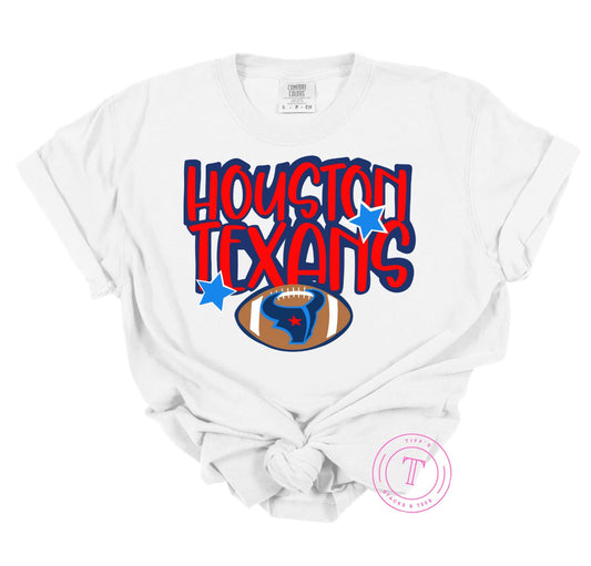Houston Texans Football w/ Stars
