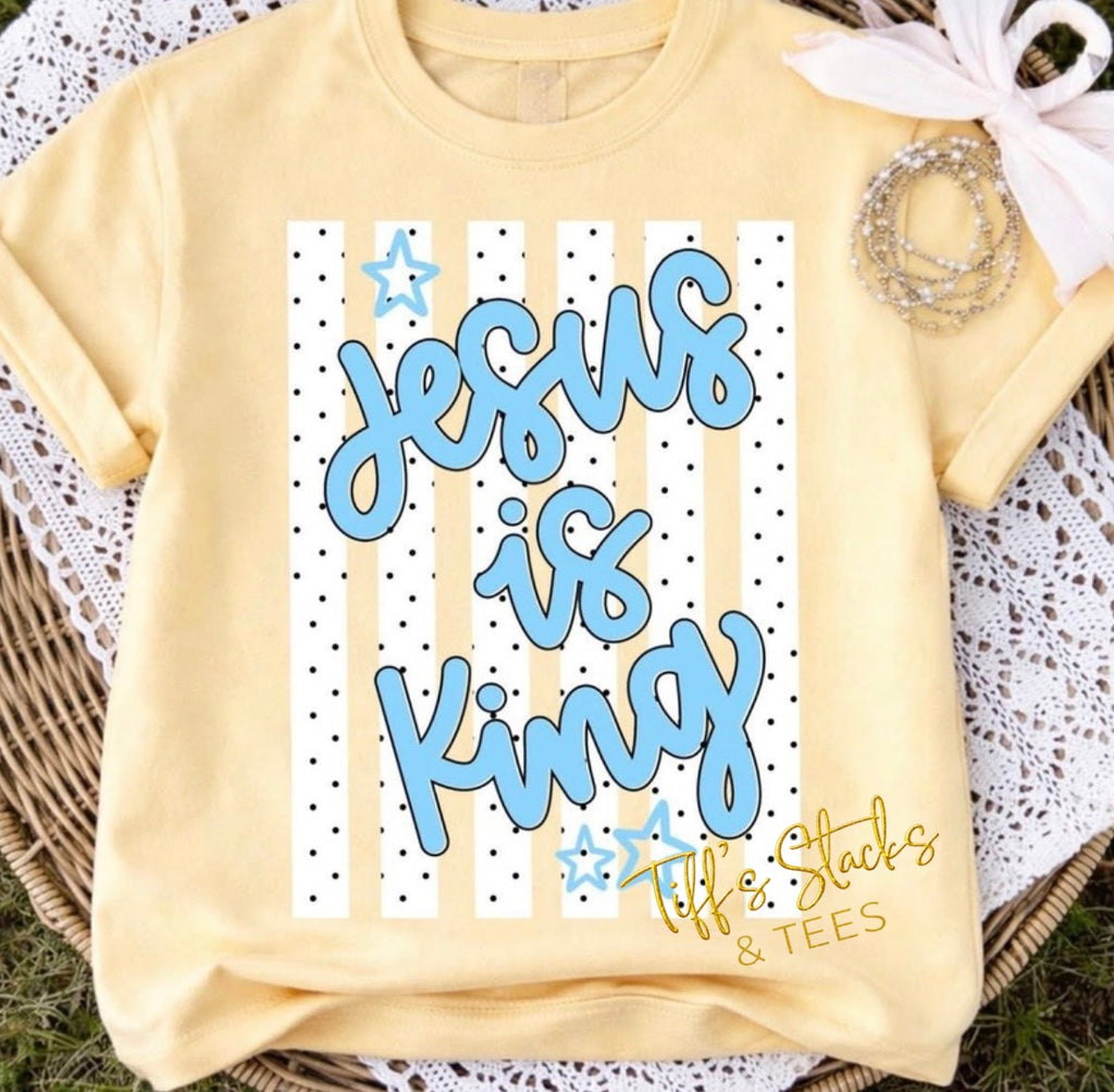 Jesus is King Preppy Stripe