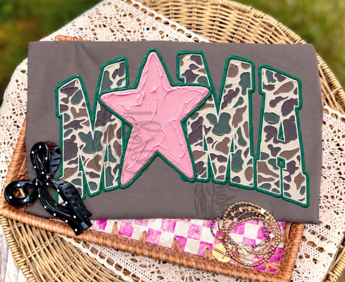 Camo Mama w/ Pink Star
