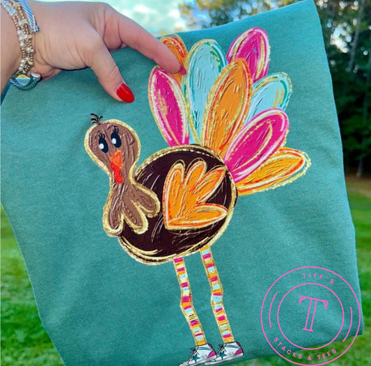 Thanksgiving Long-Legged Preppy Turkey Youth