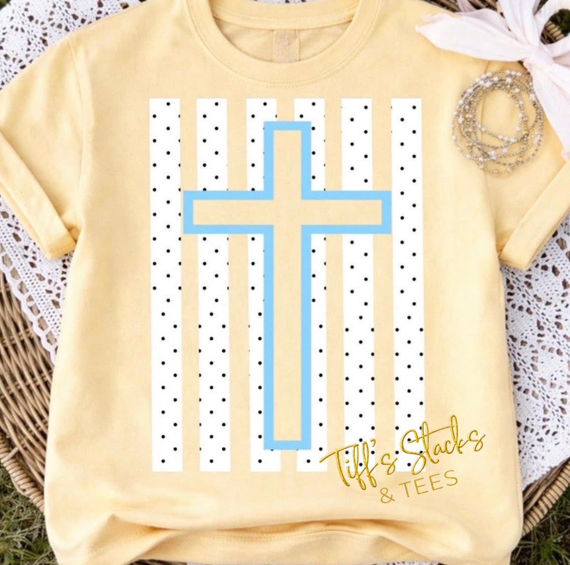Cross Preppy Polka-Dot Stripe