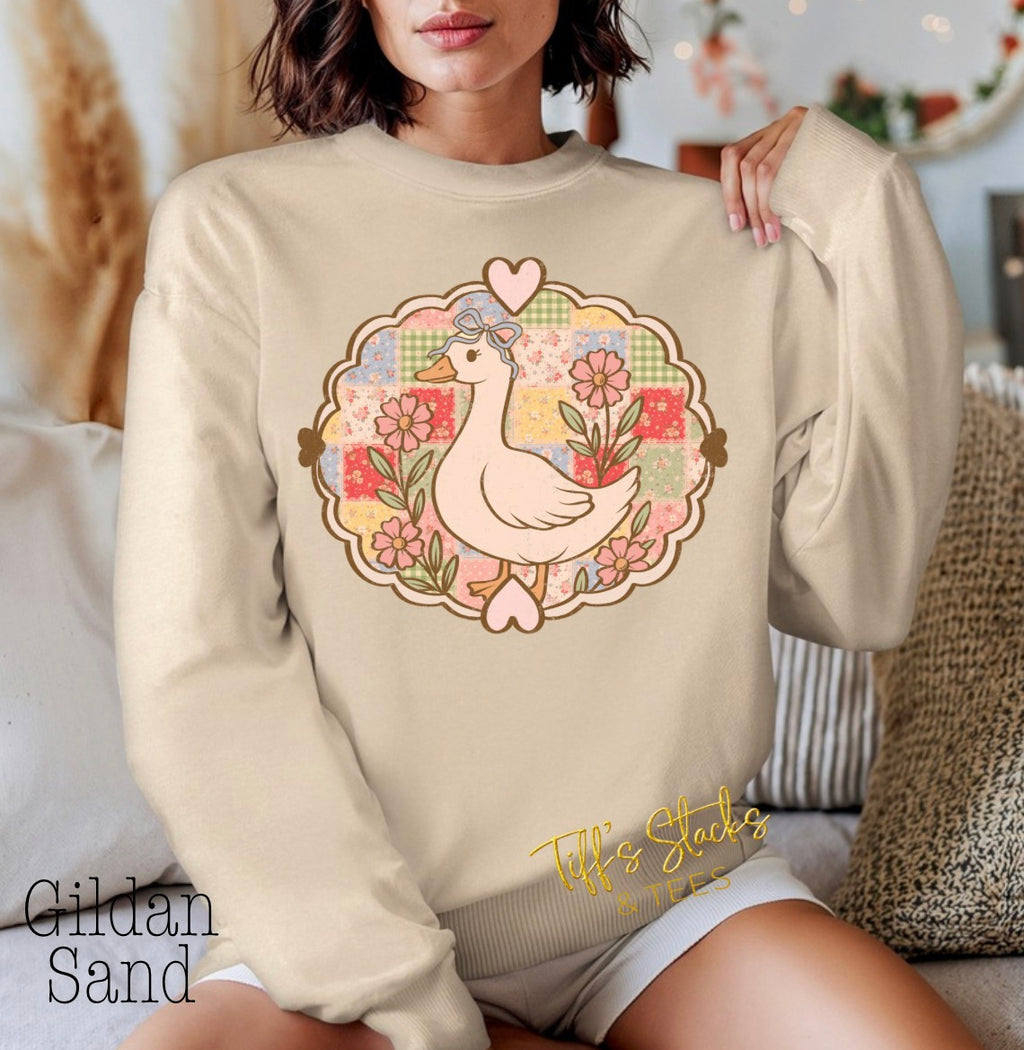 Vintage Patchwork Goose