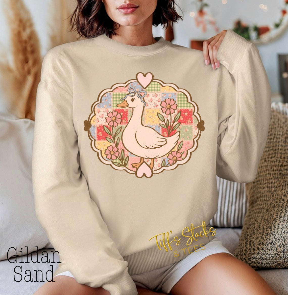 Vintage Patchwork Goose