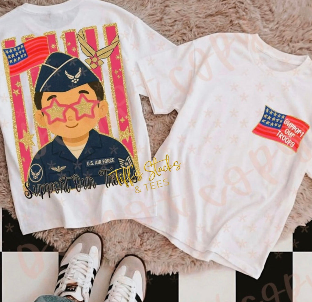 US Air Force Folk Glitz