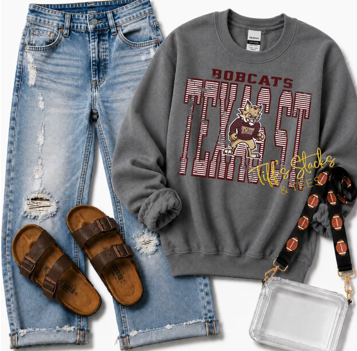 Texas State Bobcats Striped Vintage