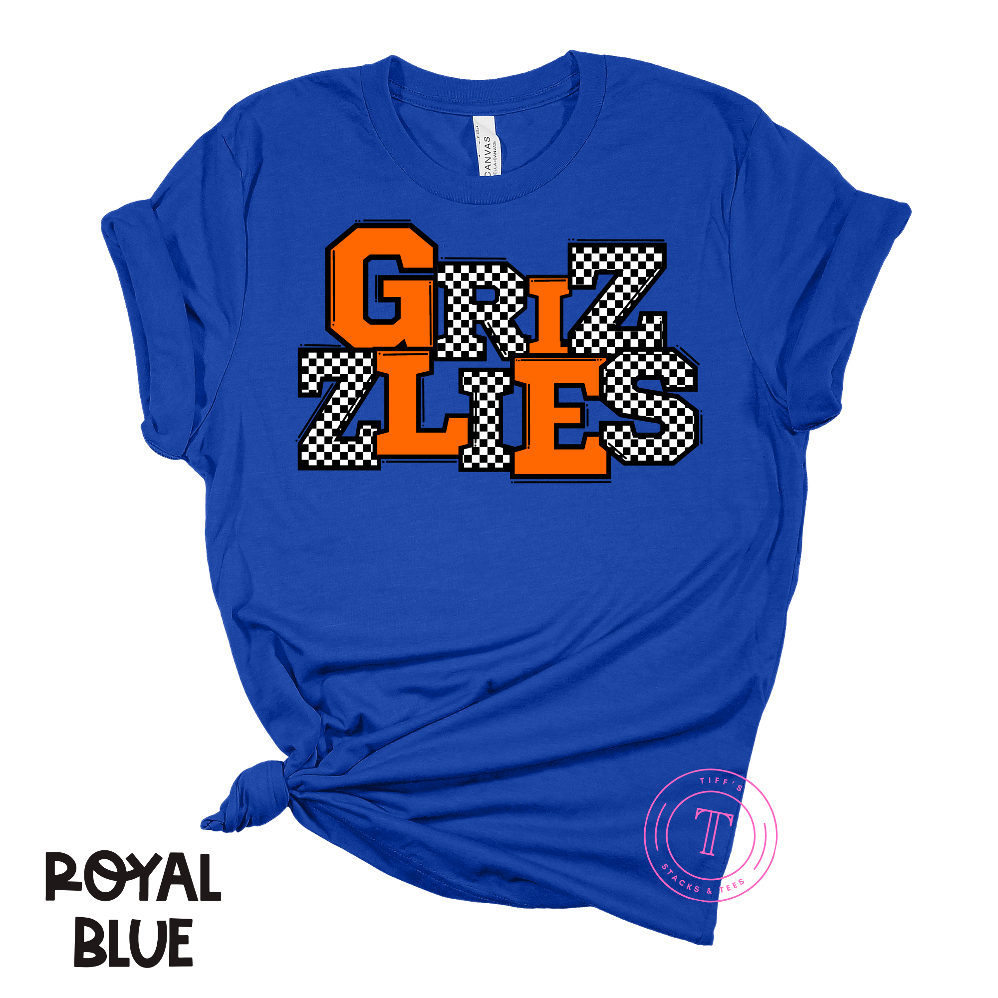 Grizzlies Black/White Checkered Youth