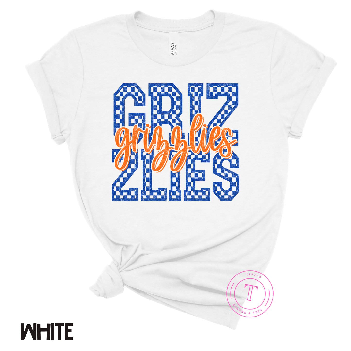 Grizzlies Royal Blue Checkered Youth