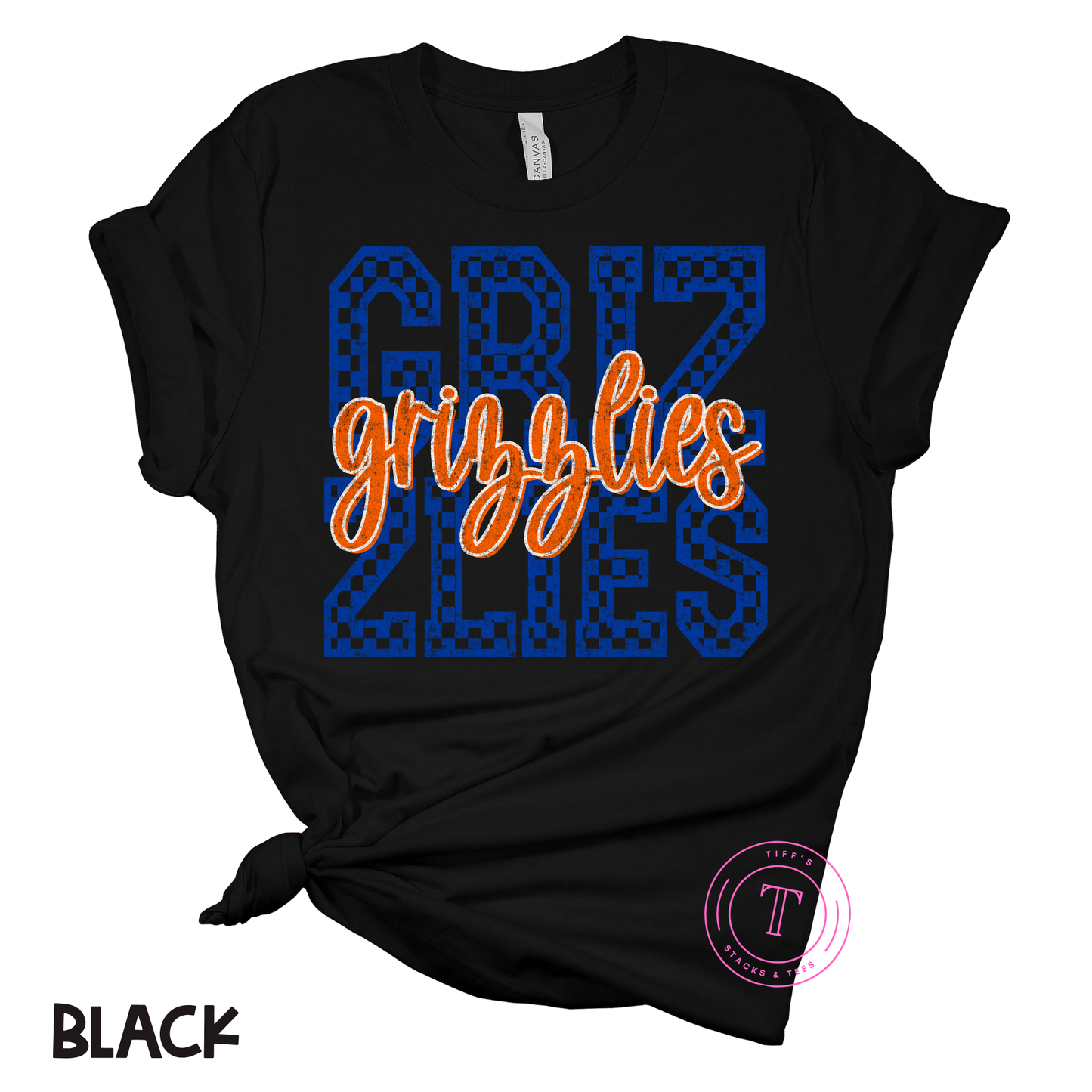 Grizzlies Royal Blue Checkered Youth