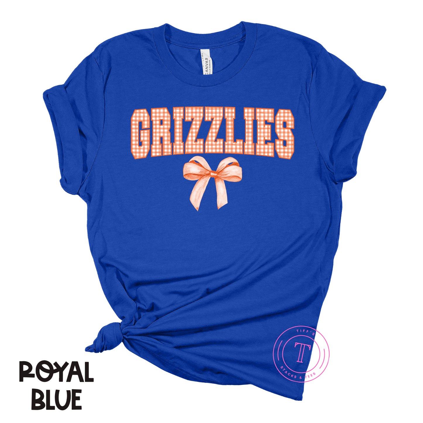 Grizzlies Orange Checkered Coquette Youth