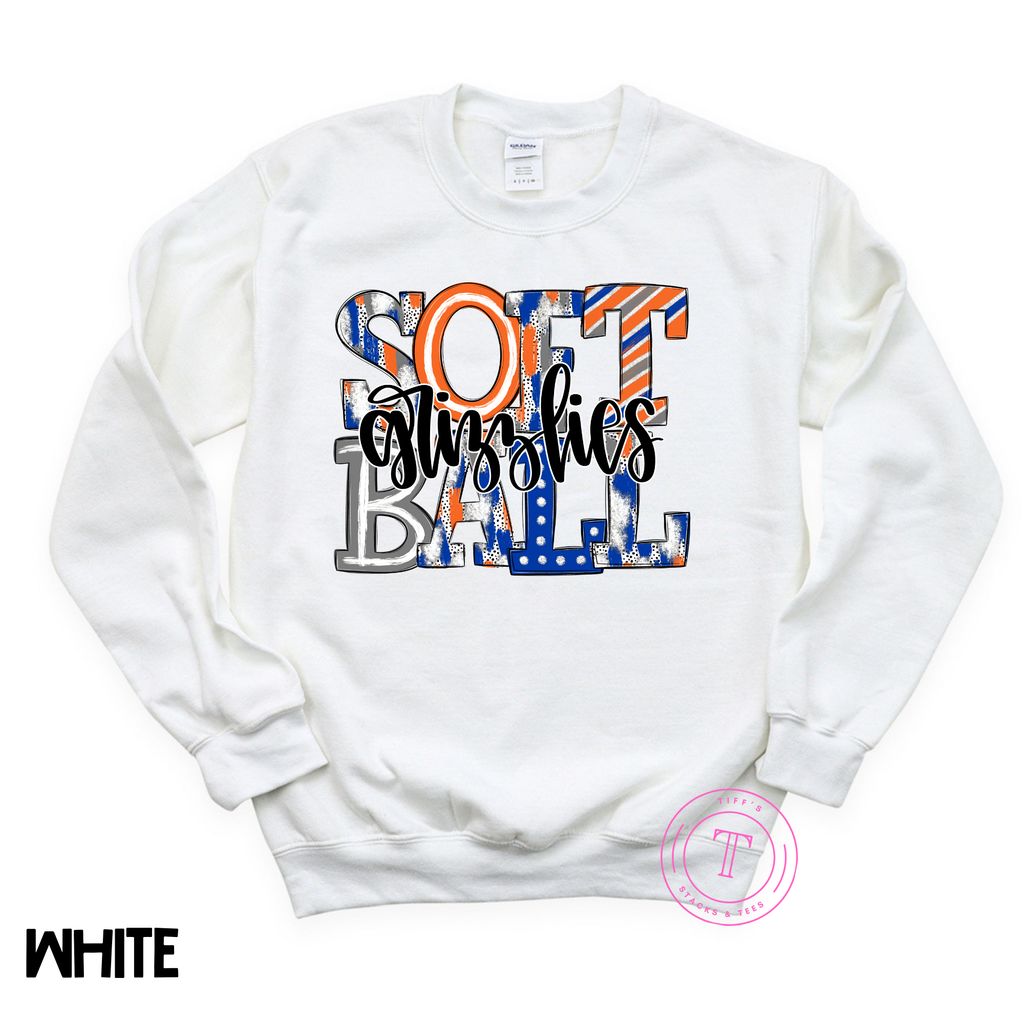 Grizzlies Softball Hand Lettered
