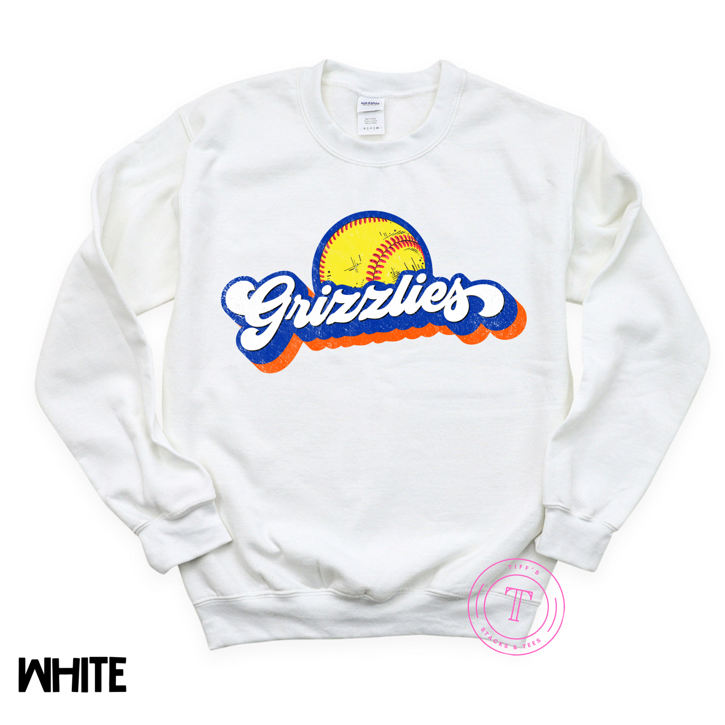 Grizzlies Softball Grunge