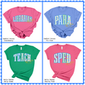 Preppy Pattern School Staff
