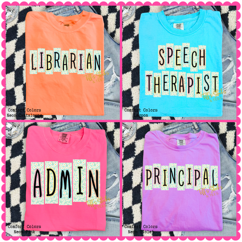 Neon Daisy School Staff