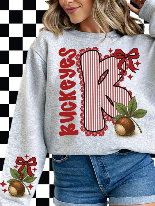 Buckeyes Seersucker B w/ Sleeve Print