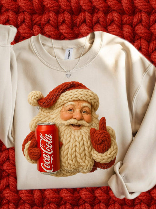 Santa w/ Coke Faux Yarn