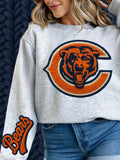 Bear Faux Yarn w/ Sleeve Print