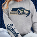 Seahawks Faux Yarn w/ Sleeve Print