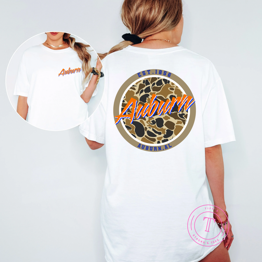 Auburn Camo Front & Back