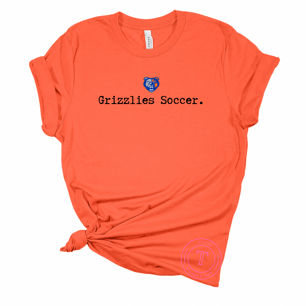 Grizzlies Soccer Typography Youth