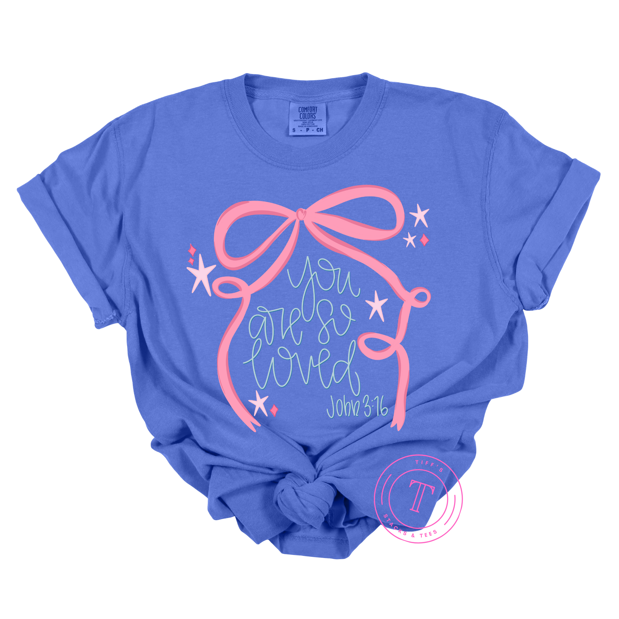 You Are So Loved Pink Coquette Bow
