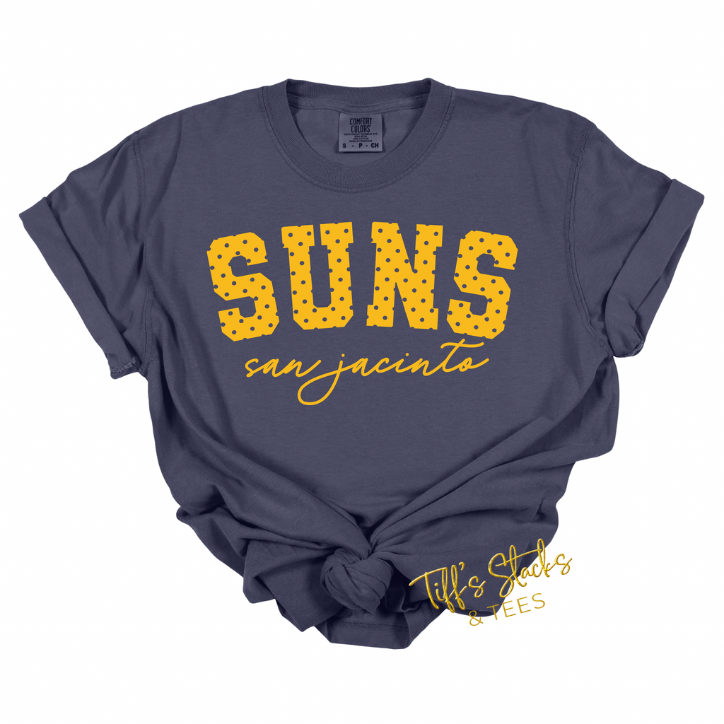 San Jacinto Suns Polka Dot Varsity