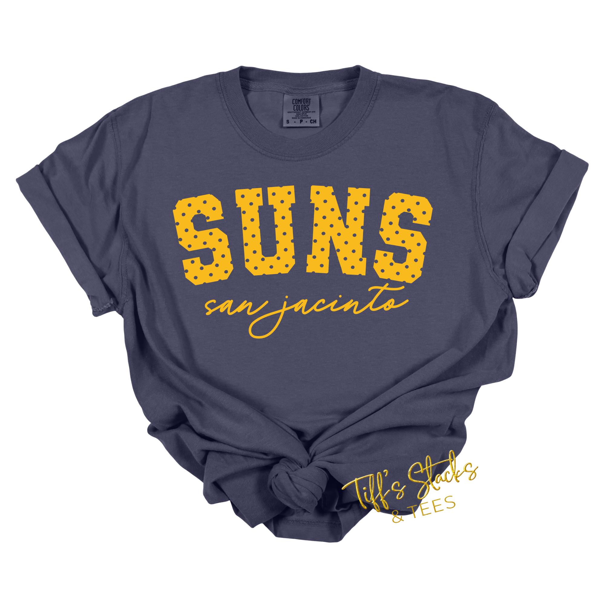 San Jacinto Suns Polka Dot Varsity