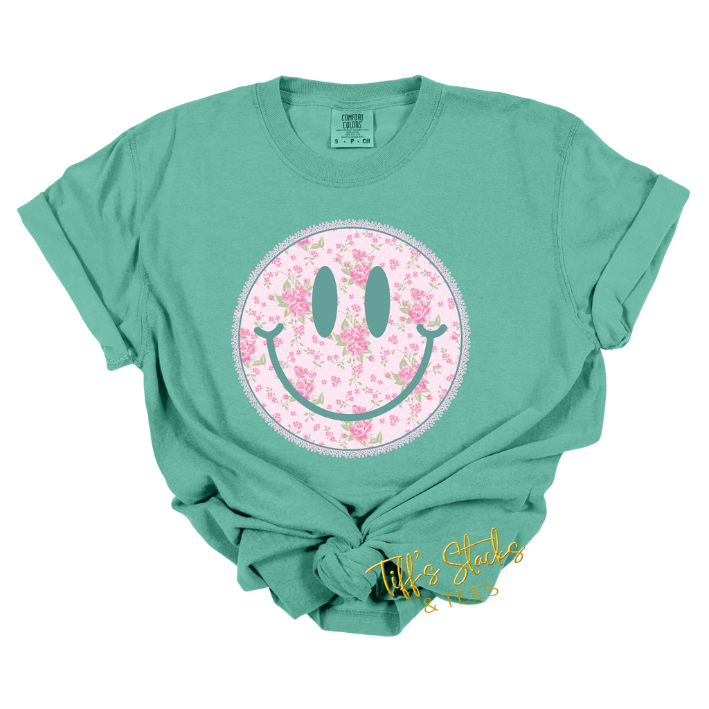 Smiley Face Fancy Floral