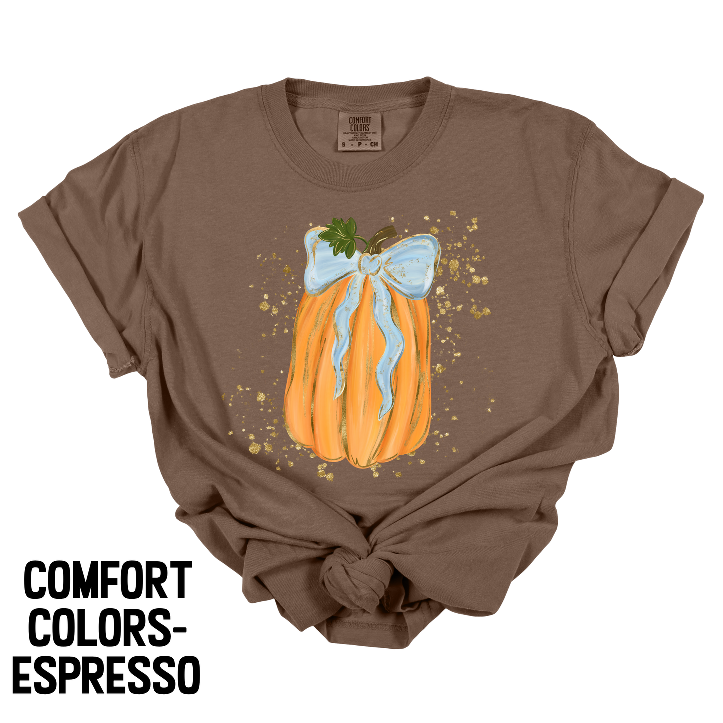 Pumpkin Splatter w/ Coquette Bow